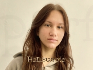 Holliswrote